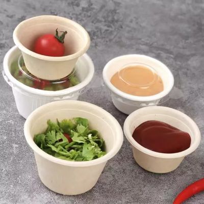 los cuencos de ensalada disponibles de la sopa del papel de 1oz 2oz 4oz con las tapas reparten las tazas