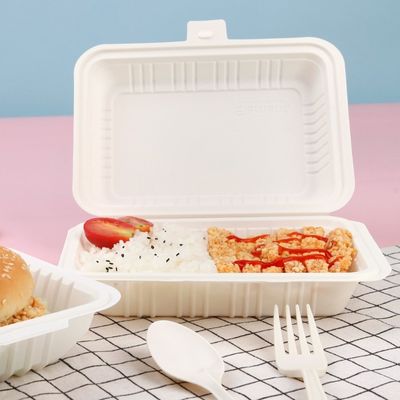 Acondicionamiento de los alimentos disponible de la cubierta del compartimiento de los cubiertos 3 del almidón de maíz del restaurante los 9in