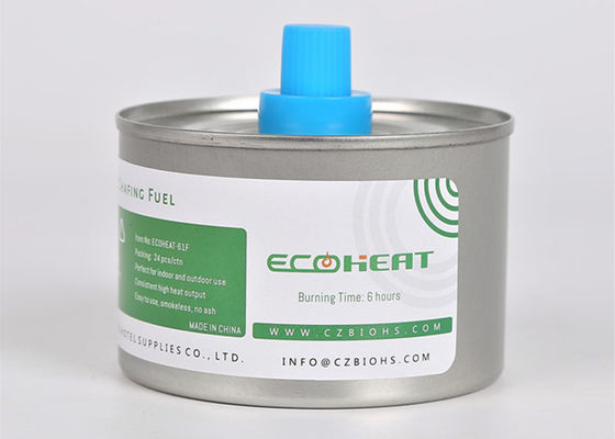 el combustible frotante del calientaplatos del combustible de la mecha líquida del calor de la comida de 84m m conserva la quemadura de 6 horas