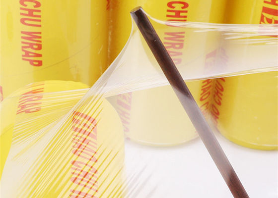 el PVC de la comida fresca de los 45cm los 50cm se aferra película biodegradable plástica del abrigo para el acondicionamiento de los alimentos