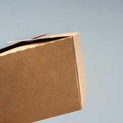 Fiambrera de encargo de papel de Logo Printing 337g 18g PE Kraft llevarse las cajas para la comida
