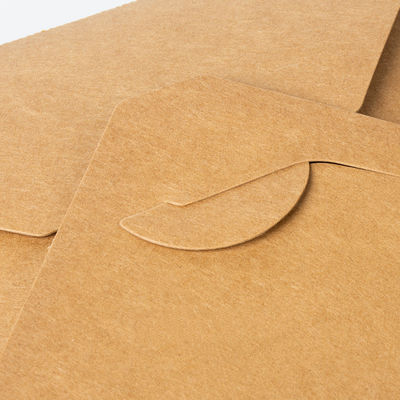 Fiambrera de encargo de papel de Logo Printing 337g 18g PE Kraft llevarse las cajas para la comida