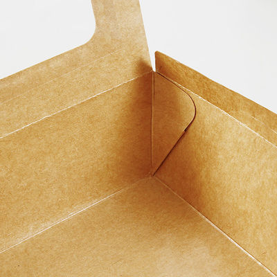 Caja disponible biodegradable del acondicionamiento de los alimentos del vajilla de la ensalada 337gsm con la ventana
