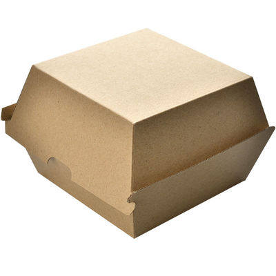 La hamburguesa disponible de 120 grados encajona la caja de empaquetado de empaquetado de la hamburguesa de la hamburguesa