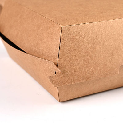 La hamburguesa disponible de 120 grados encajona la caja de empaquetado de empaquetado de la hamburguesa de la hamburguesa
