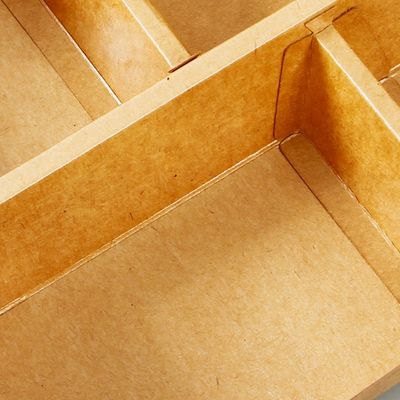3 4 vajilla disponible biodegradable Bento Paper Lunch Box Kraft de 5 compartimientos 3M M
