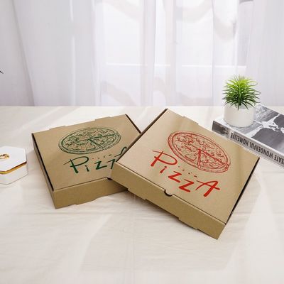 caja impresa aduana disponible biodegradable de la pizza de la cartulina del vajilla 9 10 12inch