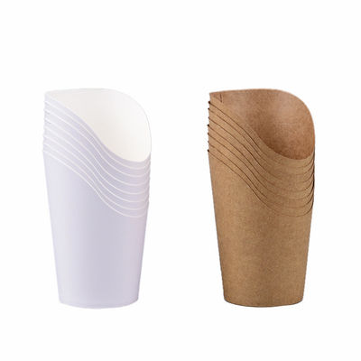 tenedor para llevar para llevar del cono de las patatas fritas de las patatas fritas de 8oz 12oz de la taza de papel de la cucharada