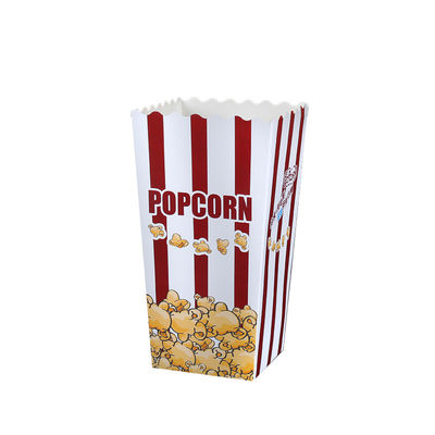 Caja de empaquetado de las palomitas de tragante abierto disponibles biodegradables del vajilla de las pepitas de CMYK