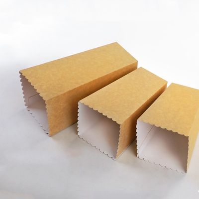 Caja de empaquetado de las palomitas de tragante abierto disponibles biodegradables del vajilla de las pepitas de CMYK