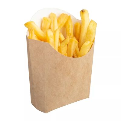 el PE disponible de 220gsm Pantone cubrió papases fritas de papel de Kraft Chips Box Packaging