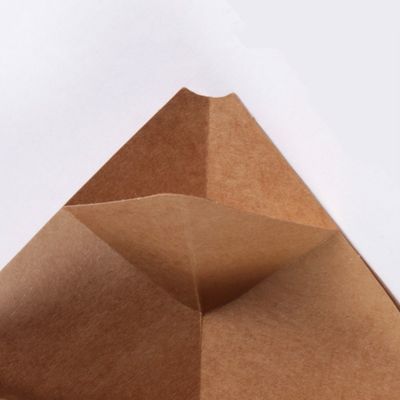 Las patatas fritas revestidas del PE empapelan la caja de papel de Kraft de las tazas disponibles del cono con la salsa