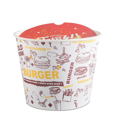 palomitas disponibles biodegradables Fried Chicken Bucket del vajilla de la bebida de 32oz 46oz 48oz