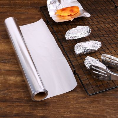 Rollo disponible biodegradable de embalaje de abastecimiento a prueba de humedad del papel de aluminio del vajilla 28m m