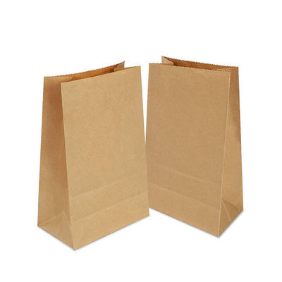 Bolsa de papel disponible biodegradable del caramelo del vajilla de Kraft sin la manija BSCI