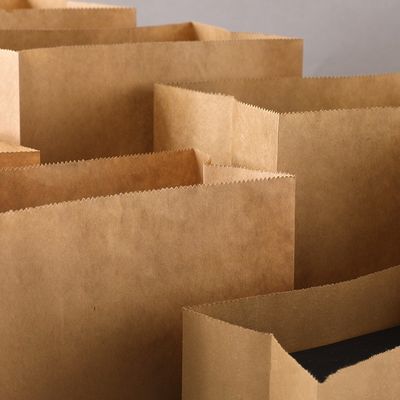 Bolsa de papel disponible biodegradable del caramelo del vajilla de Kraft sin la manija BSCI