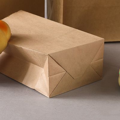 Bolsa de papel disponible biodegradable del caramelo del vajilla de Kraft sin la manija BSCI