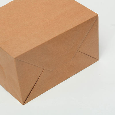 bolsas de papel disponibles biodegradables de Brown del vajilla de 250gsm 300gsm con las manijas