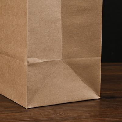 bolsas de papel disponibles biodegradables de Brown del vajilla de 250gsm 300gsm con las manijas