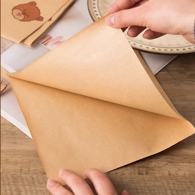 el bocadillo abierto doble impermeable a la grasa del papel del bolso 45gsm del 13x13cm empaqueta el bolsillo del abrigo de la hamburguesa