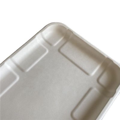Bandeja segura de la microonda disponible vegetal de la carne de las bodas de la pulpa del bagazo de la caña de azúcar de la fruta