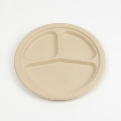 La placa el 10in biodegradable renovable Pfas del vajilla del bagazo de los 8in libre saca los envases
