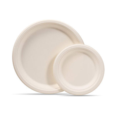 La placa el 10in biodegradable renovable Pfas del vajilla del bagazo de los 8in libre saca los envases