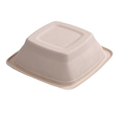 cajas biodegradables de 16 24 de la caña de azúcar 32oz del bagazo del cuenco de fruta envases de la ensalada con la cubierta