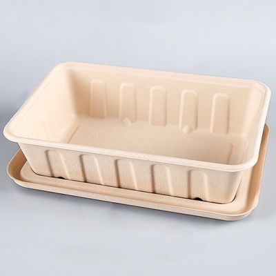 alimentos de preparación rápida Eco del bagazo de 450ml 550ml de la ensalada biodegradable natural del vajilla a ir envases
