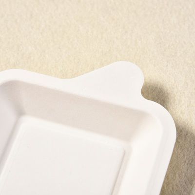 comida Tray For Party del postre de la celulosa de 7g Mini Sugarcane Biodegradable Bagasse Tableware