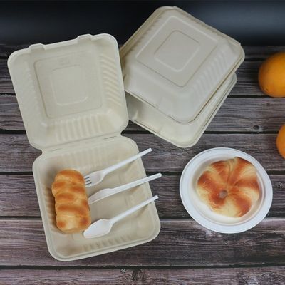 placas disponibles seguras de la fiesta de cumpleaños de la cubierta del bagazo de la microonda para llevar de los envases 800ml