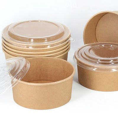 42oz 1300ml alrededor de los cuencos disponibles grandes del vajilla disponible biodegradable para la sopa caliente