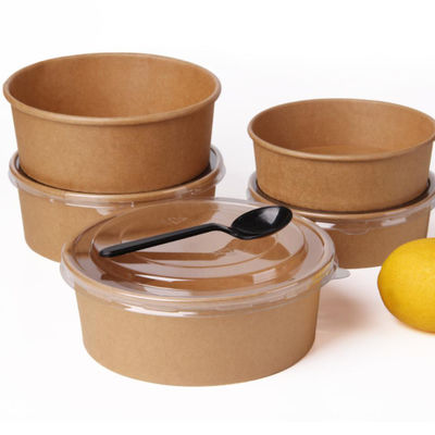 42oz 1300ml alrededor de los cuencos disponibles grandes del vajilla disponible biodegradable para la sopa caliente