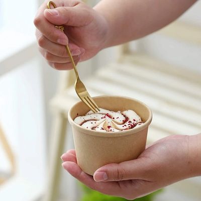 4oz al empaquetado disponible biodegradable de la taza del helado del vajilla del yogur 32oz