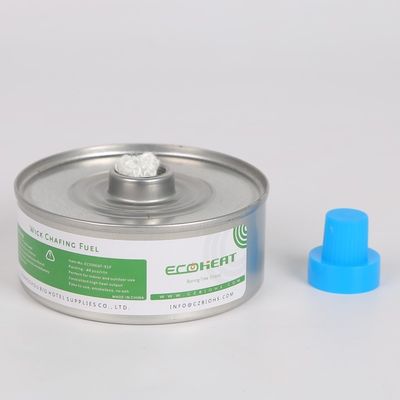 Los grados golpean el bosque frotante mecha de 6 horas que cocina las latas del combustible del calientaplatos del combustible 3hr