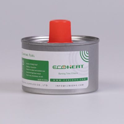 el combustible frotante del calientaplatos del combustible de la mecha líquida del calor de la comida de 84m m conserva la quemadura de 6 horas