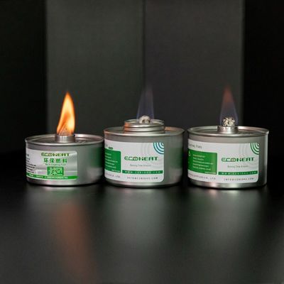 el combustible frotante del calientaplatos del combustible de la mecha líquida del calor de la comida de 84m m conserva la quemadura de 6 horas