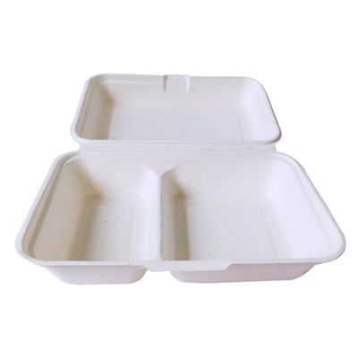 la pulpa abonable del bagazo del vajilla del partido del servicio de mesa de 600ml 1000ml almuerza Bento Box