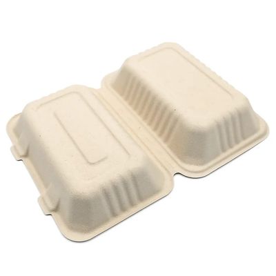 la pulpa abonable del bagazo del vajilla del partido del servicio de mesa de 600ml 1000ml almuerza Bento Box