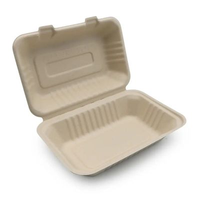 la pulpa abonable del bagazo del vajilla del partido del servicio de mesa de 600ml 1000ml almuerza Bento Box