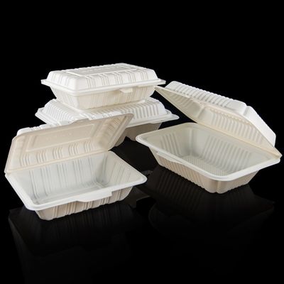 Acondicionamiento de los alimentos disponible de la cubierta del compartimiento de los cubiertos 3 del almidón de maíz del restaurante los 9in