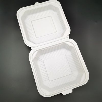 Acondicionamiento de los alimentos disponible de la cubierta del compartimiento de los cubiertos 3 del almidón de maíz del restaurante los 9in