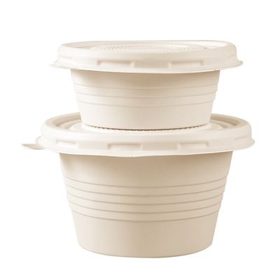 Tazas disponibles de la porción de la salsa de condimento del vajilla de la maicena 4OZ con las tapas