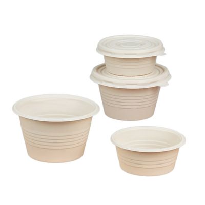 Tazas disponibles de la porción de la salsa de condimento del vajilla de la maicena 4OZ con las tapas