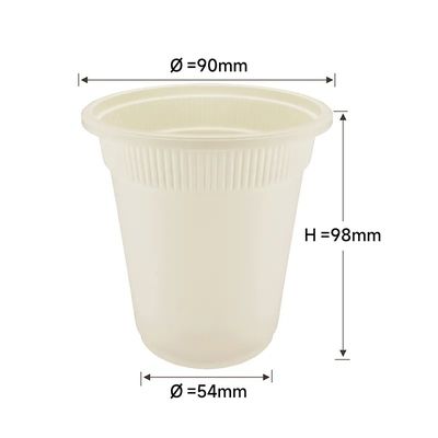 la maicena del PLA 16oz bio saca a bebida Starbucks de las tazas de café las tazas calientes de la bebida