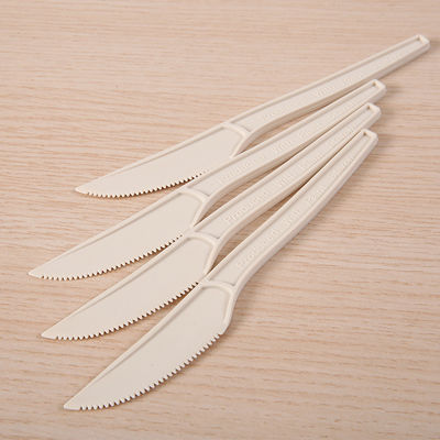 cucharas biodegradables del vajilla 150m m de la maicena de los 6In Eco y platos y cubiertos de abastecimiento del cuchillo de las bifurcaciones