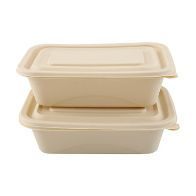 Caja de empaquetado abonable disponible de los alimentos de preparación rápida de la fiambrera de la comida de la maicena 500 600ML