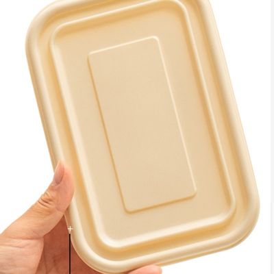 Caja de empaquetado abonable disponible de los alimentos de preparación rápida de la fiambrera de la comida de la maicena 500 600ML