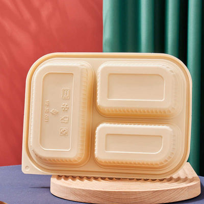 Vajilla Bento Biodegradable Cornstarch Food Containers de la maicena de 10 compartimientos de la pulgada 3