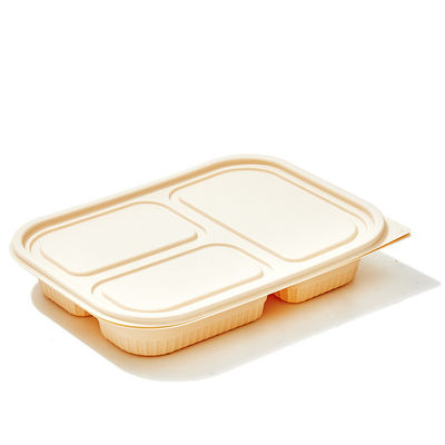 Vajilla Bento Biodegradable Cornstarch Food Containers de la maicena de 10 compartimientos de la pulgada 3